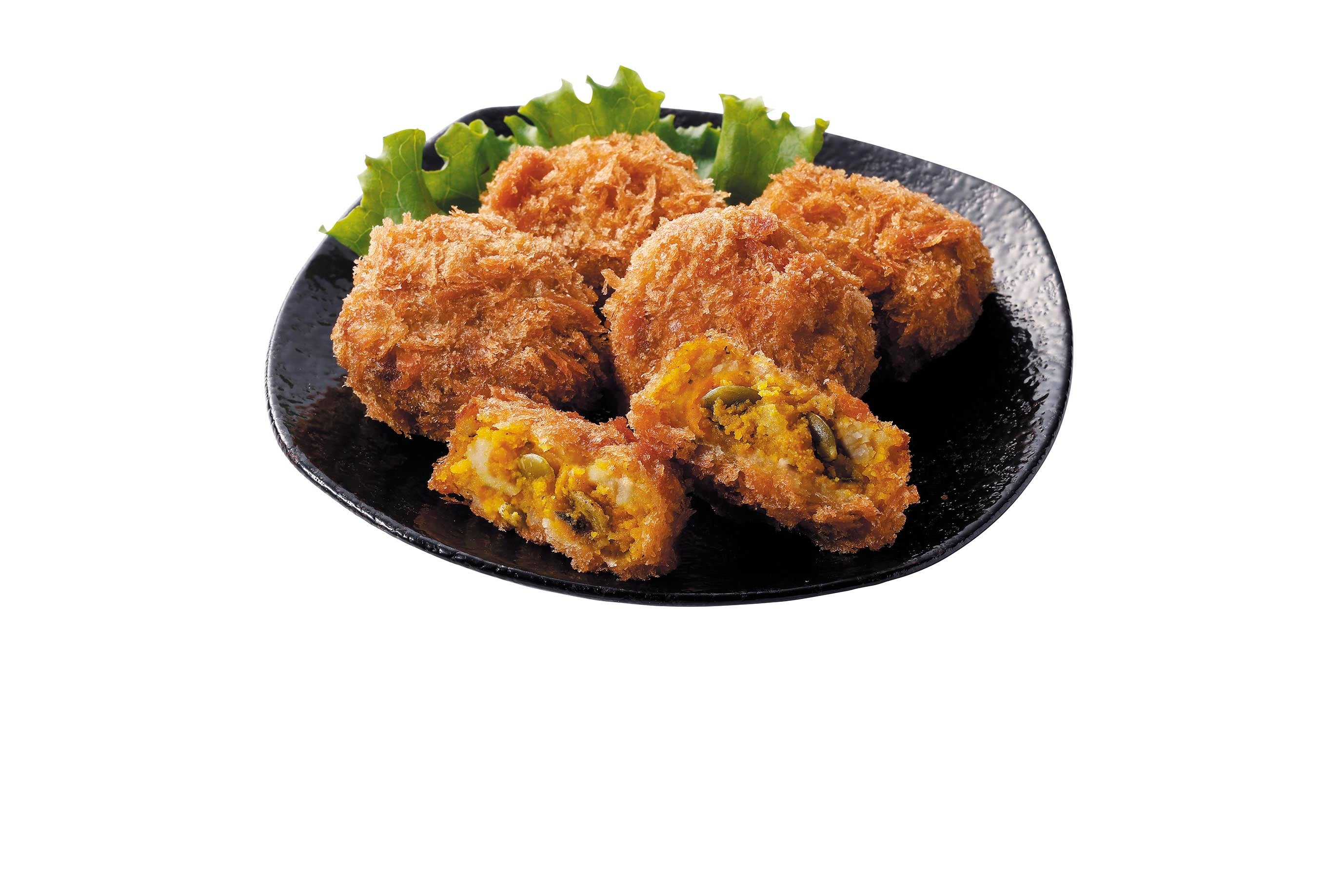 端材から作られた「種までまるごと！？かぼちゃコロッケ」