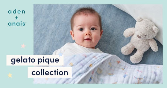 【aden + anais(TM)】gelato piqueとのスペシャルコレクション!gelato piqueのデザインをまとった、自信を持って贈れるスワドルやビブなど全7アイテムを日本限定発売 【aden + anais(TM)】gelato piqueとのスペシャルコレクション!gelato piqueのデザインをまとった、自信を持って贈れるスワドルやビブなど全7アイテムを日本限定発売