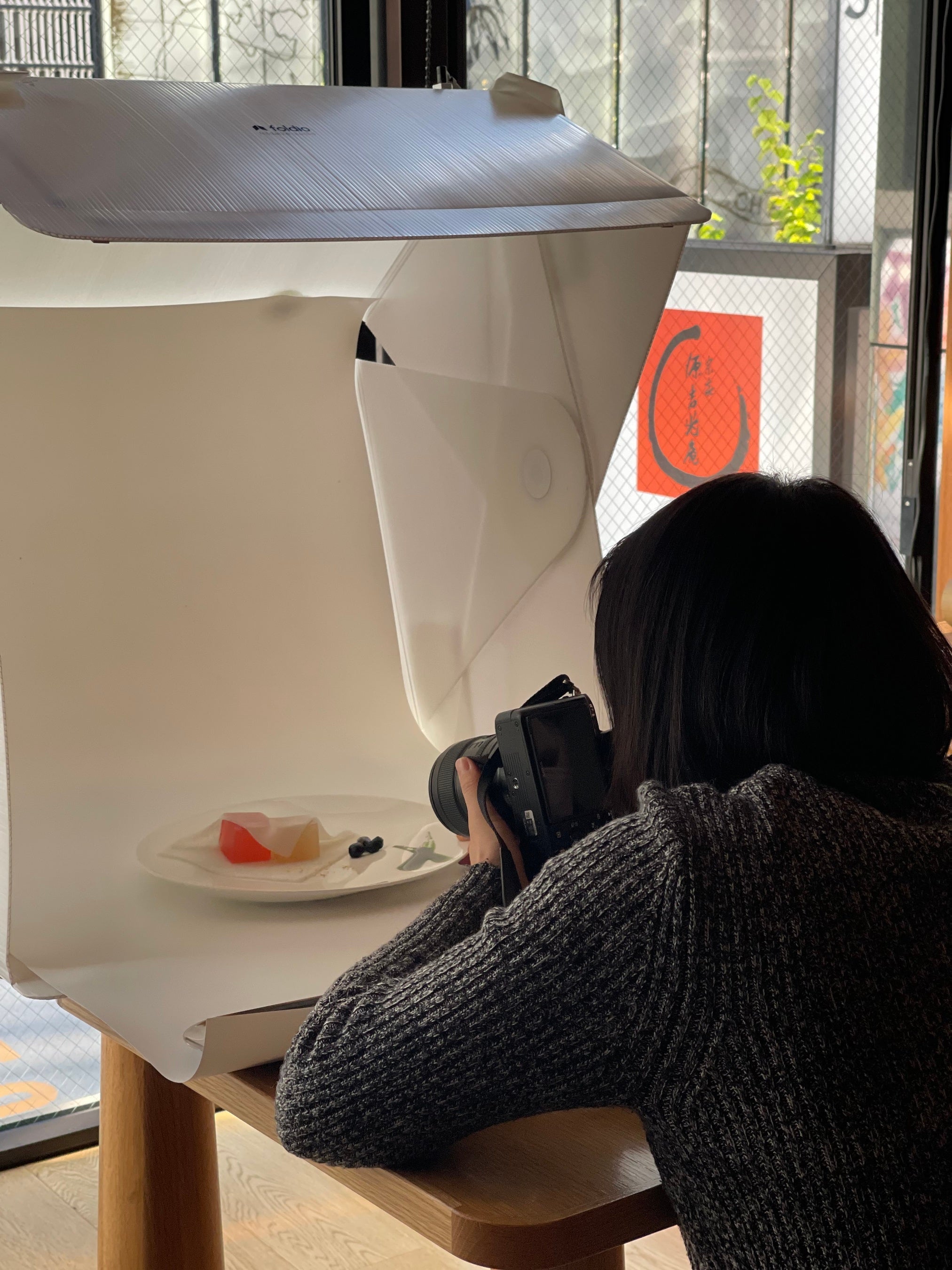 商品撮影の様子