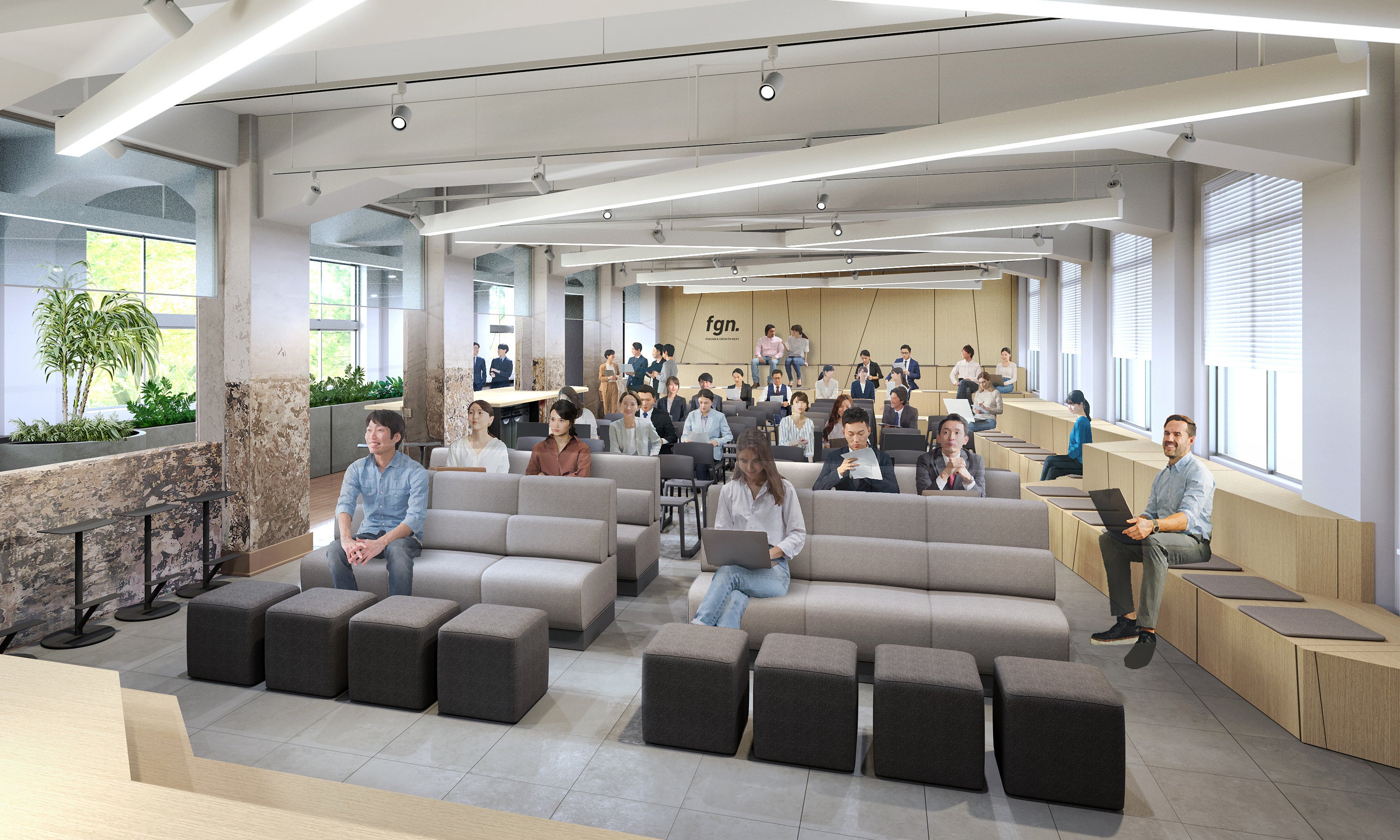 イベントスペース リニューアルイメージ（計画図面のため変更の可能性があります）