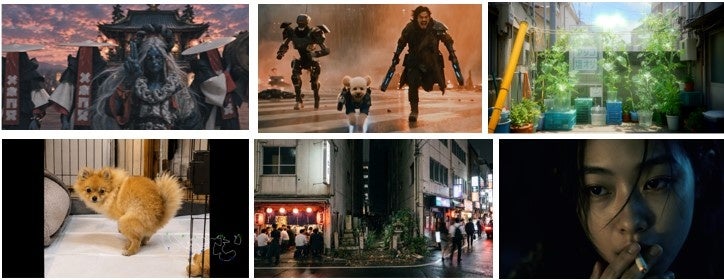 左上より、田向潤『TOKYO 東奇妖』、岸谷叙南『TOKYO BASTARDS」、SAEKO EHARA『TOKYO FRAGMENTS」、くろやなぎてっぺい『いきむ TOKYO』、田中地平『Tokyo Light Drawing』、BANTAIZ『TOKYO HEAVEN』