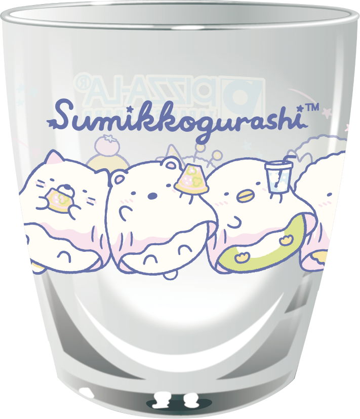 すみっコぐらし　グラス 直径約7cm 高さ約10cm