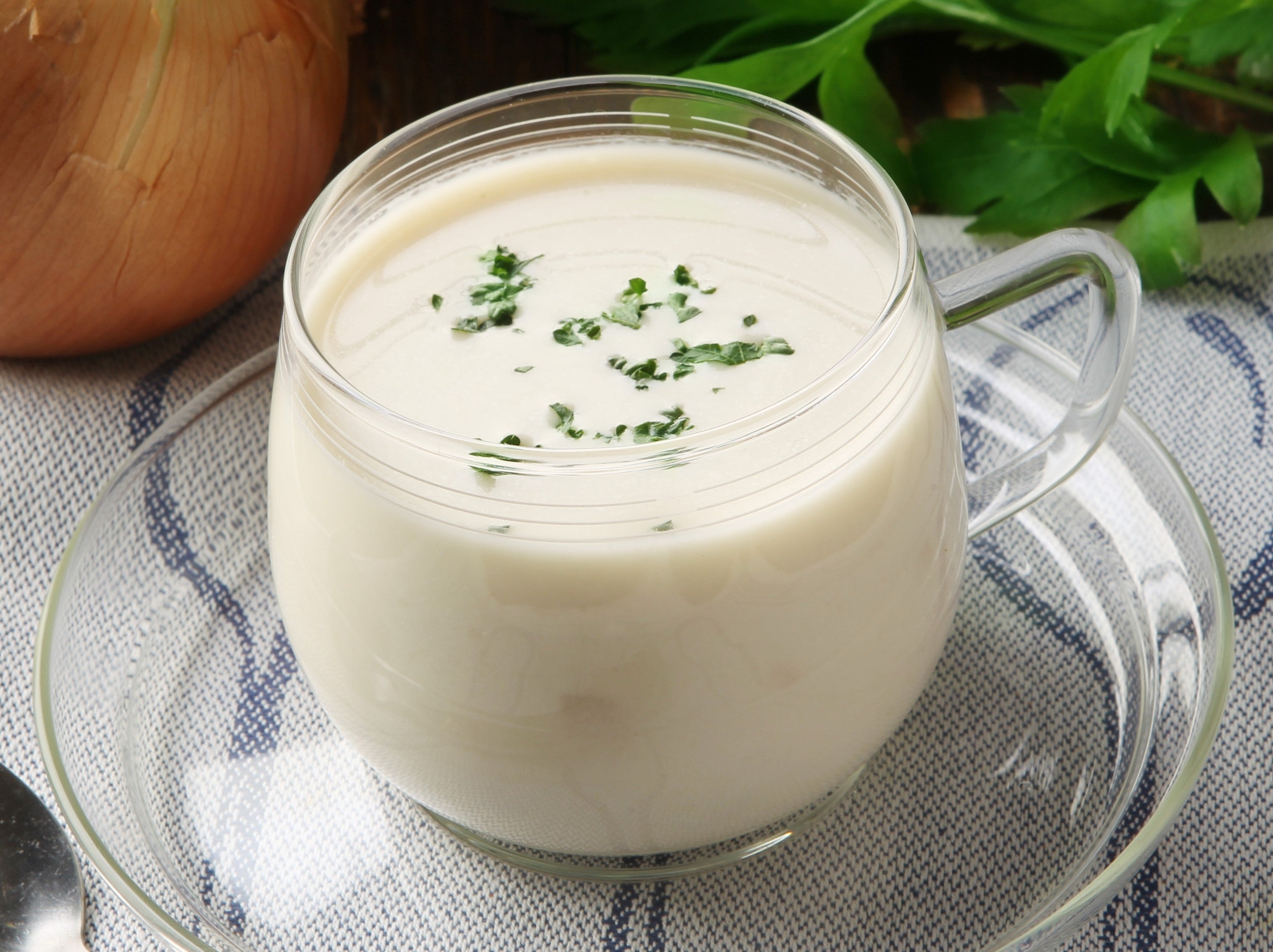 淡路産玉ねぎの冷製クリームスープ 通常価格：490円