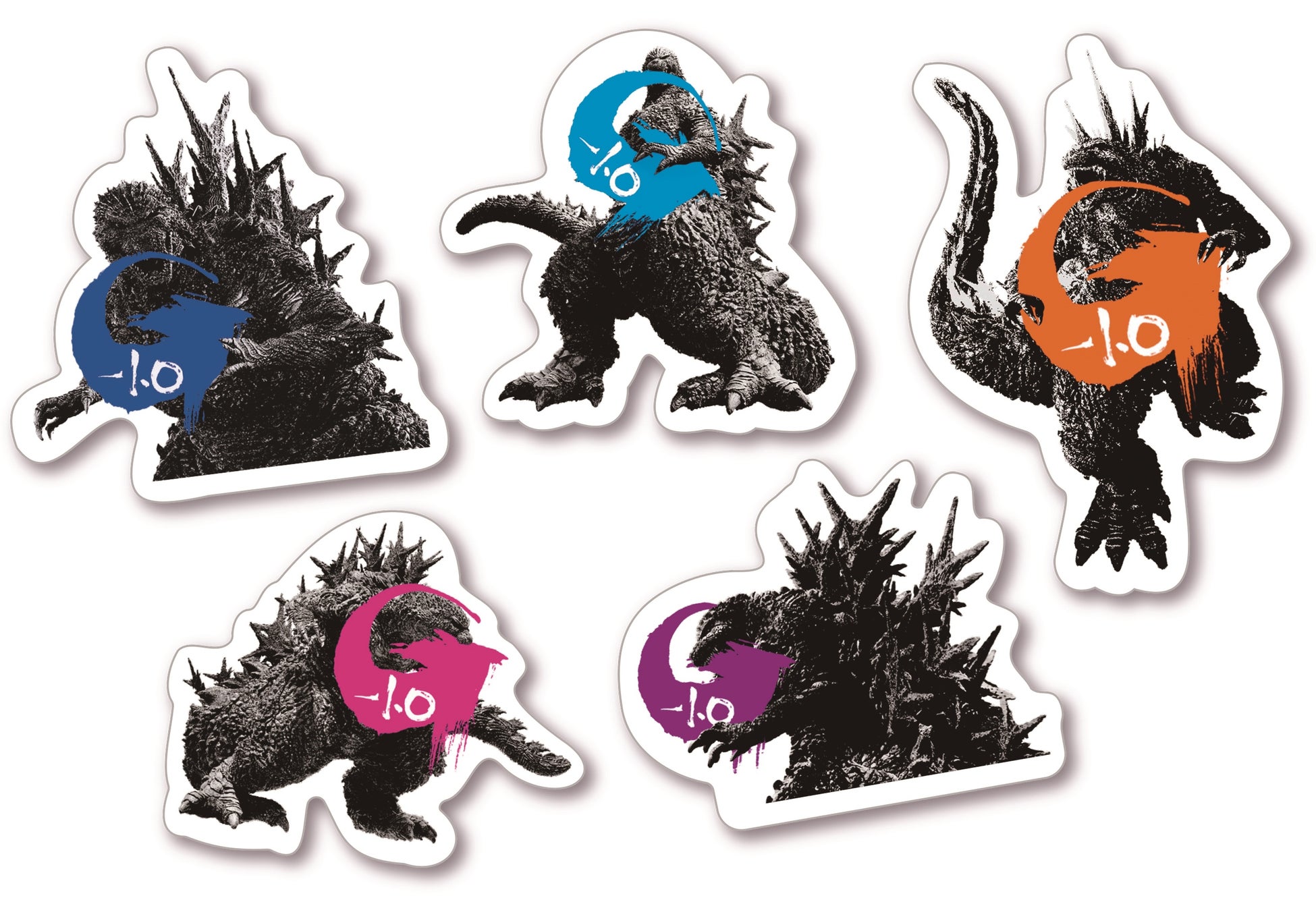 ステッカーは5種類!どれが当たるかはお楽しみ!