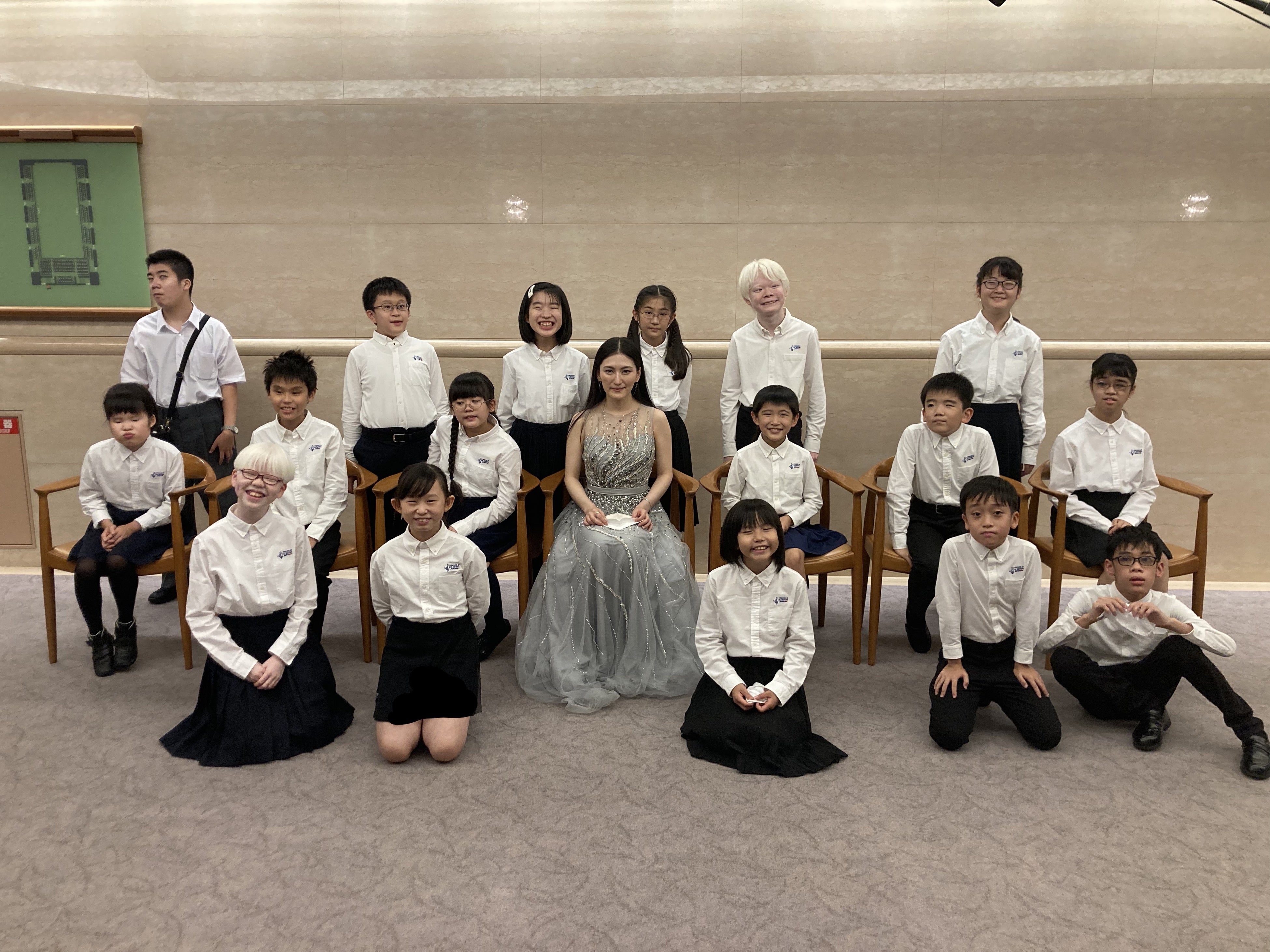 紀尾井ホールのロビーにて田中彩子さんと（2021年9月）