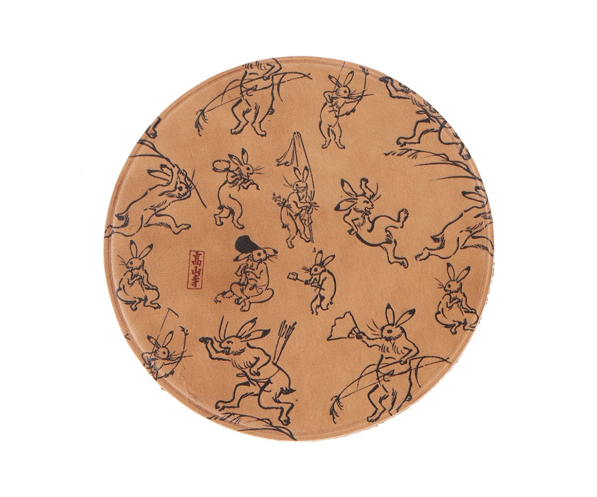 美術館で人気のアイテムにも鳥獣戯画シリーズ登場。コースター1,980円