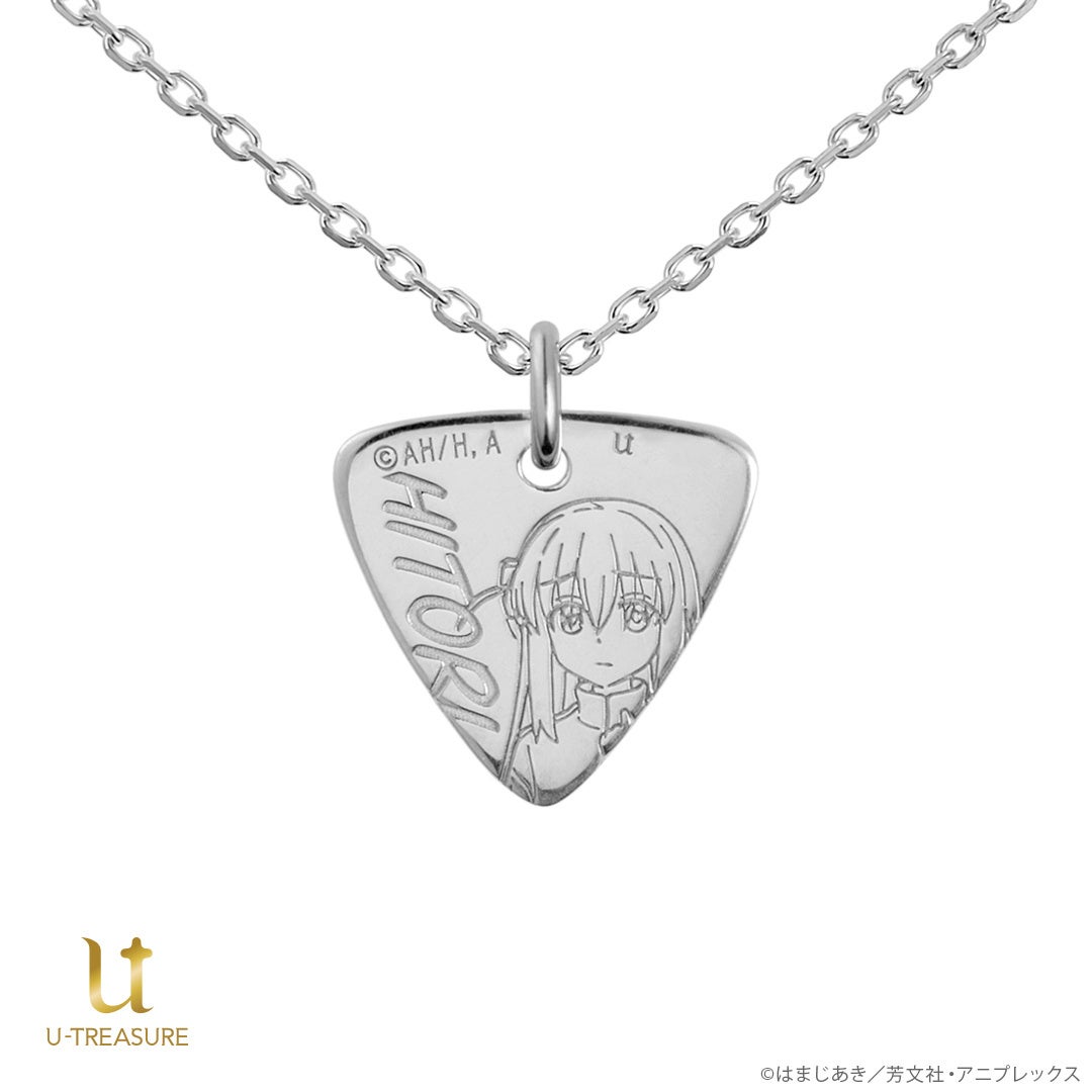 試着のみ ユートレジャー ぼっちざろっく 虹夏 結束バンド ネックレス 極美品 アニメ「ぼっち・ざ・ろっく！」ピック型ネックレス。「結束