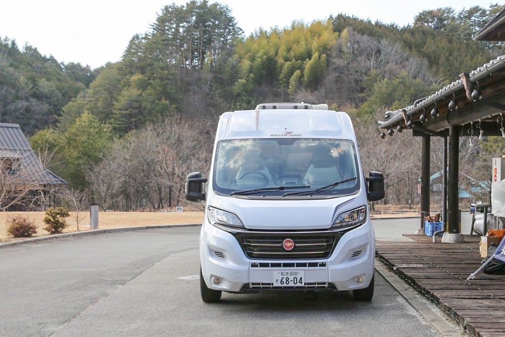 長野県松川町でカーシェア・レンタルする「フィアット・デュカト・リビングストーン」外観