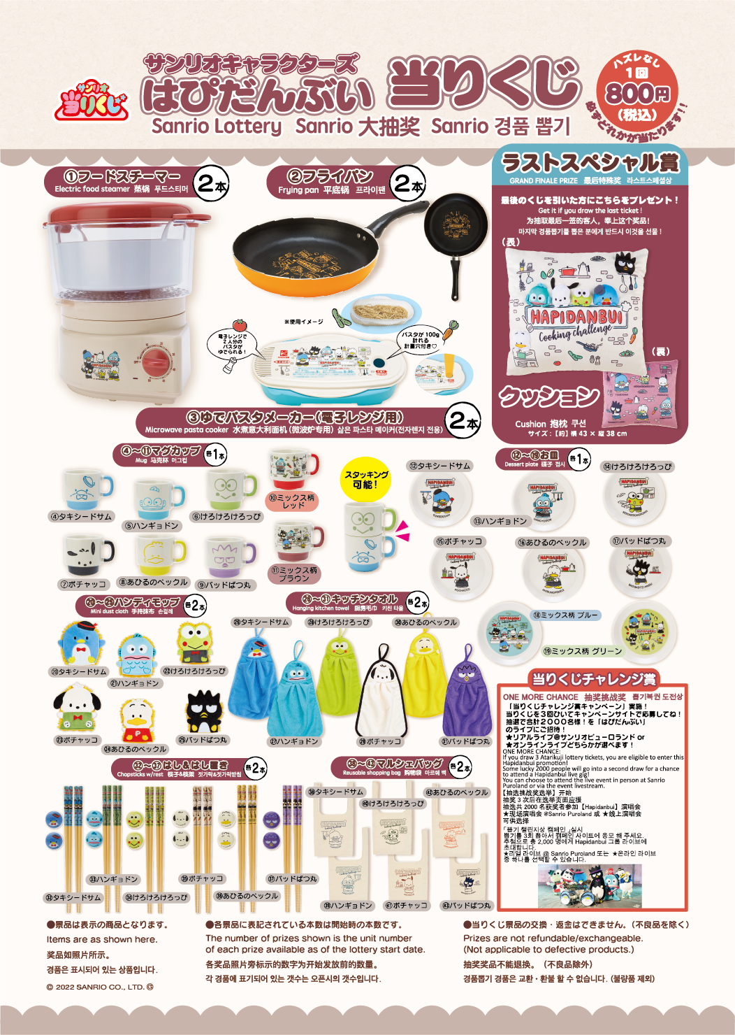 サンリオユニット「はぴだんぶい」が人気料理研究家リュウジとコラボ