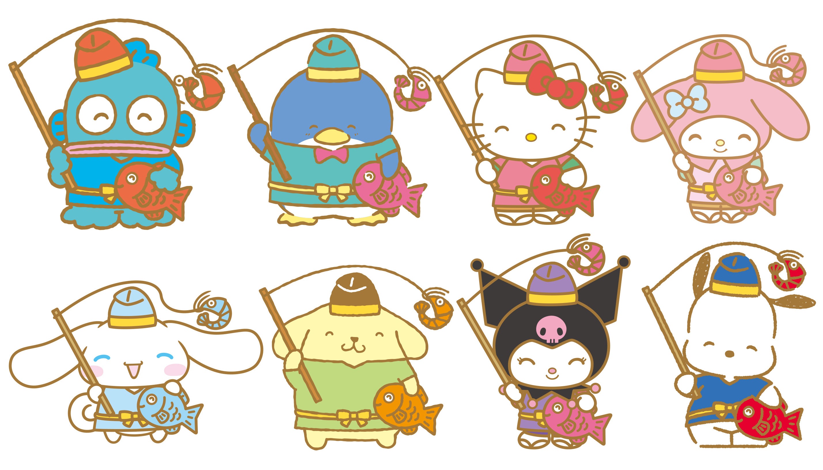 レア♡サンリオ♡クロミ 浅草限定 絵馬風 根付 2019年 浅草 限定 #人力車 の #クロミちゃん ＆ #バク 根付きストラップ