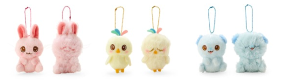 マスコットセット　(2個セット、全3種)　各2,200円 さくら、エリカ、こたろう