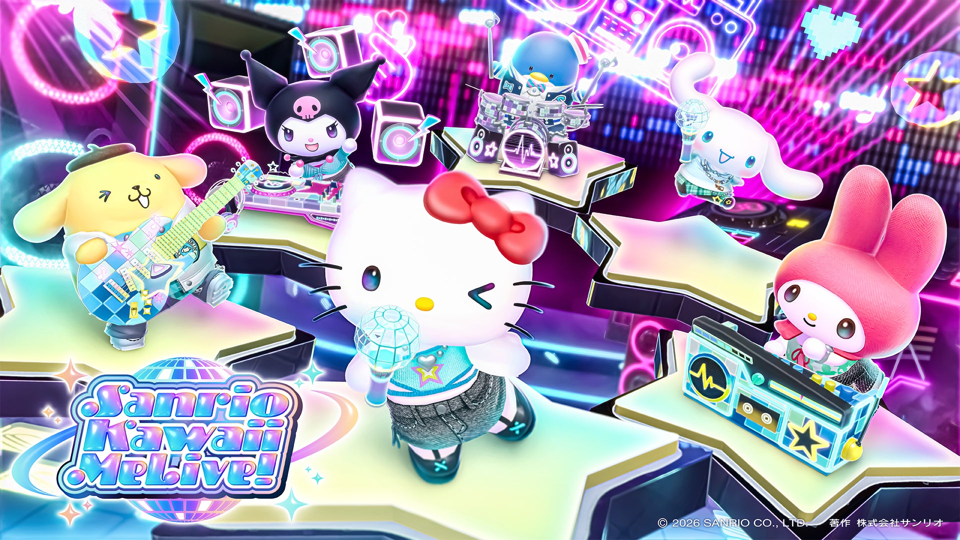 サンリオ初音ゲー『Sanrio Kawaii Me Live!』1月グローバルリリース!事前登録開始 サンリオ初音ゲー『Sanrio Kawaii Me Live!』1月グローバルリリース!事前登録開始