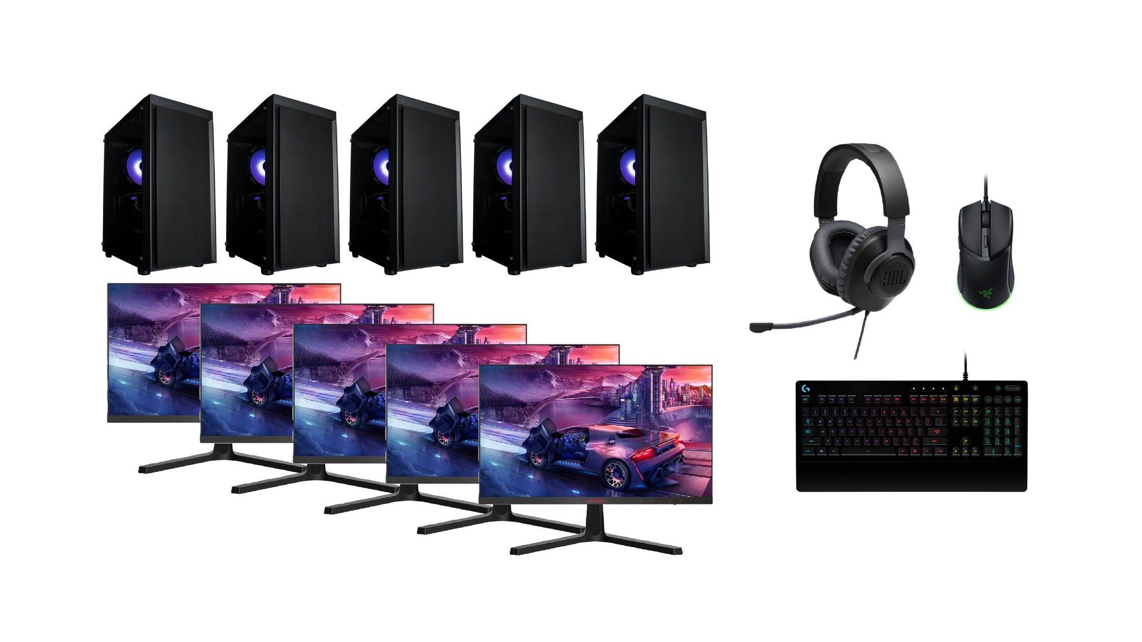 eスポーツ合宿PCレンタル!5人分セット1日1.7万円~ eスポーツ合宿PCレンタル!5人分セット1日1.7万円~