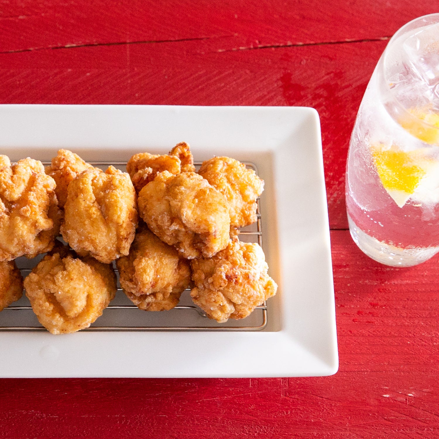 むね肉で絶品！「ジューシーまるから揚げ」