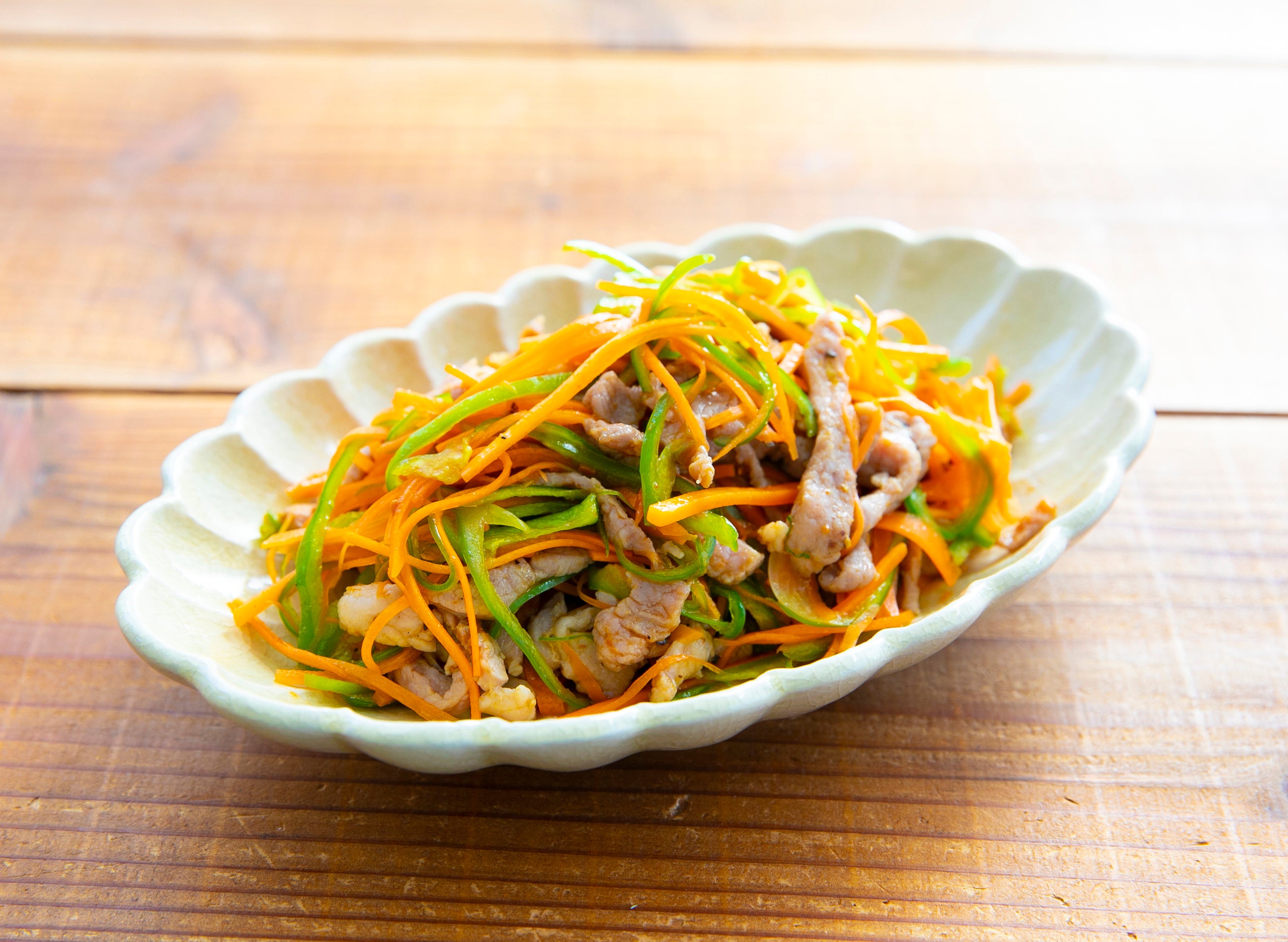 せん切り野菜のみそだれ炒め