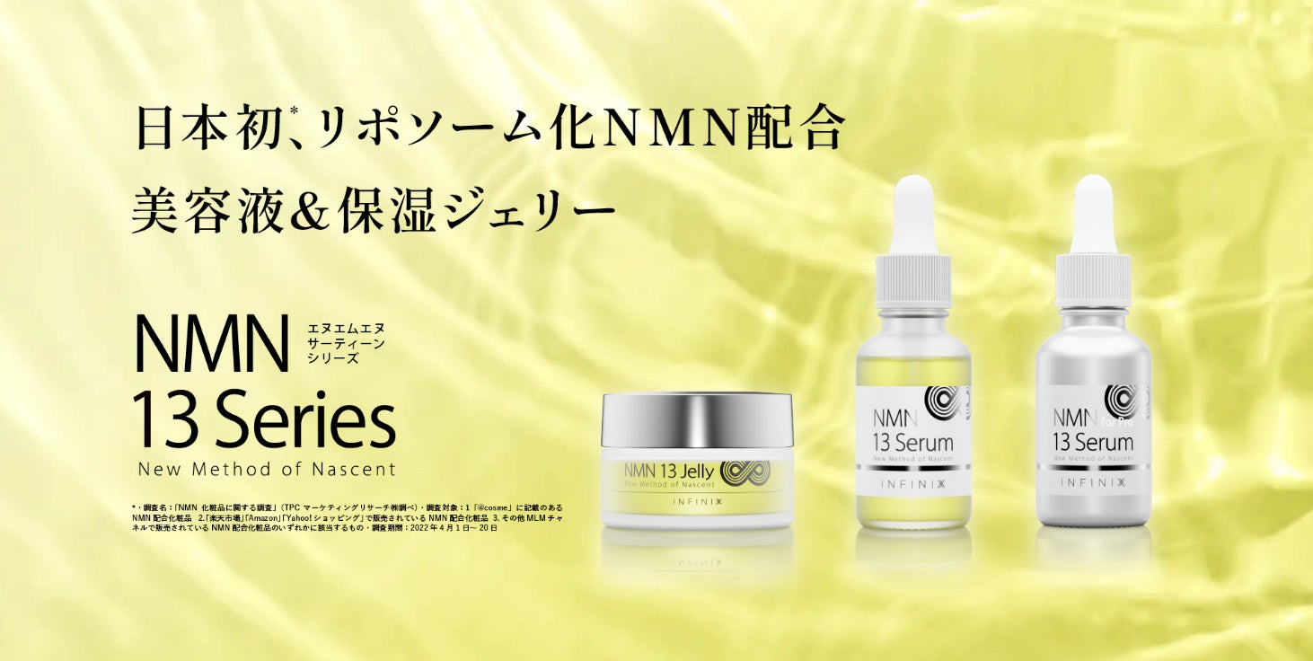 価格改定(値下げ)】日本初リポソーム化NMN配合コスメ『NMN 13 Serum 価格改定(値下げ)】日本初リポソーム化NMN配合コスメ『NMN 13 Serum