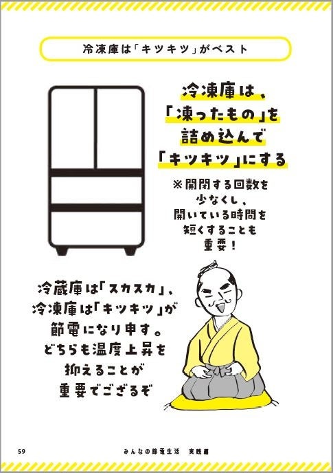 冷凍庫は「キツキツ」がベスト