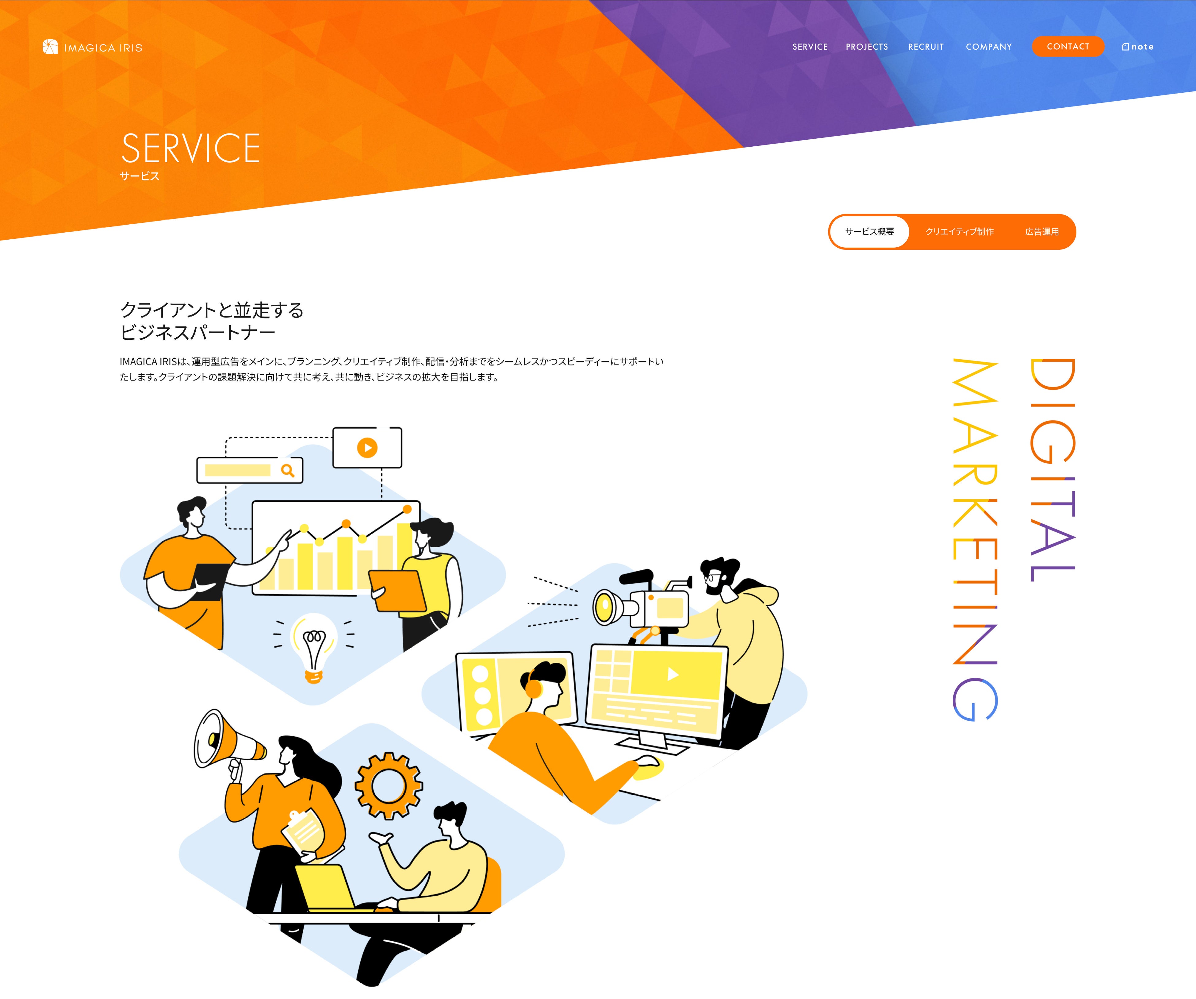 サービスページより