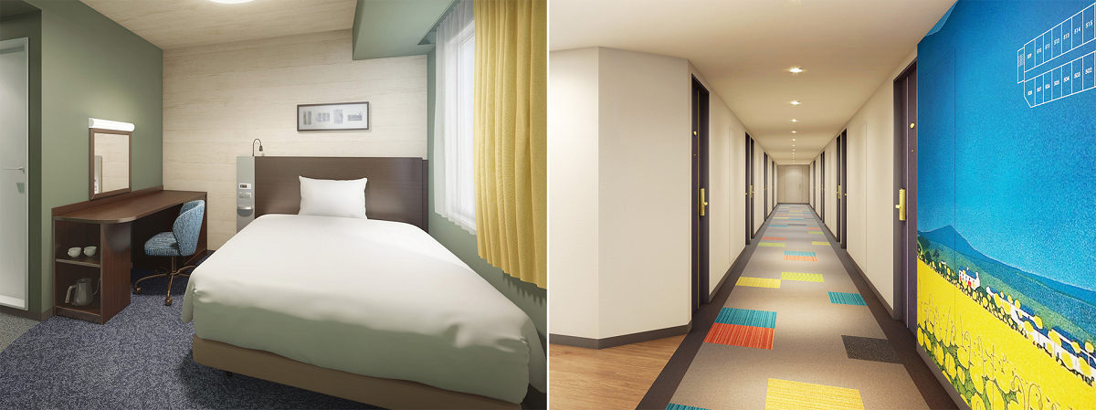 コンフォートホテル新潟駅前　リニューアル後の客室フロア