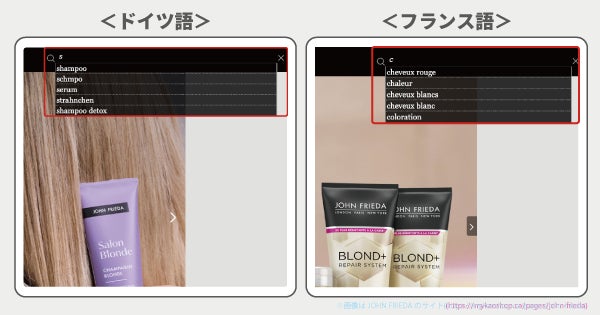 多言語対応サイト内検索・サジェスト表示