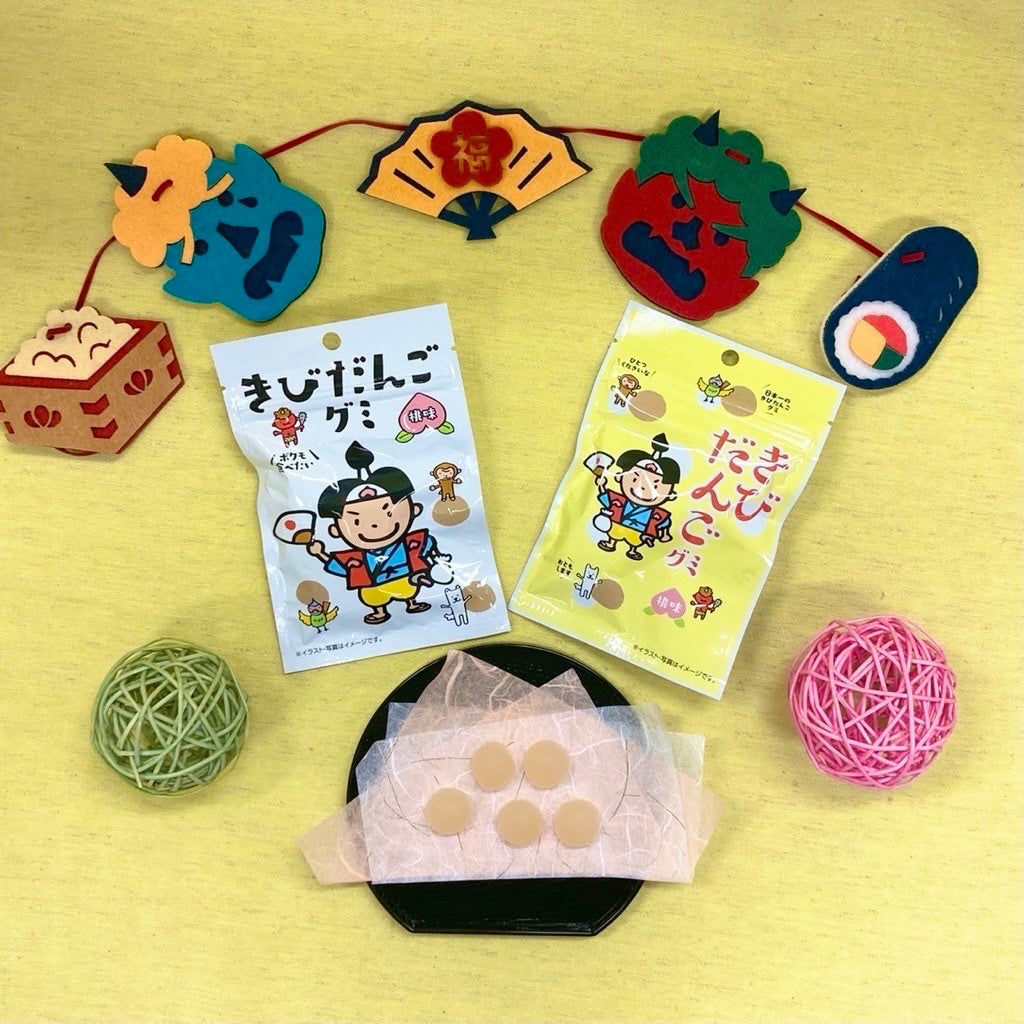 桃印のきびだんごページ デコレーションピンバッジ 桃太郎印のきびだんご