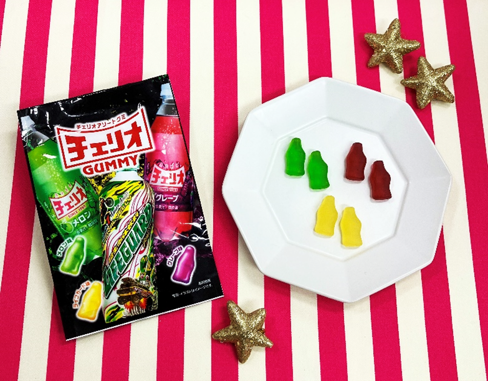 あのチェリオの人気ドリンクがグミになりました！3種類の味が楽しめる