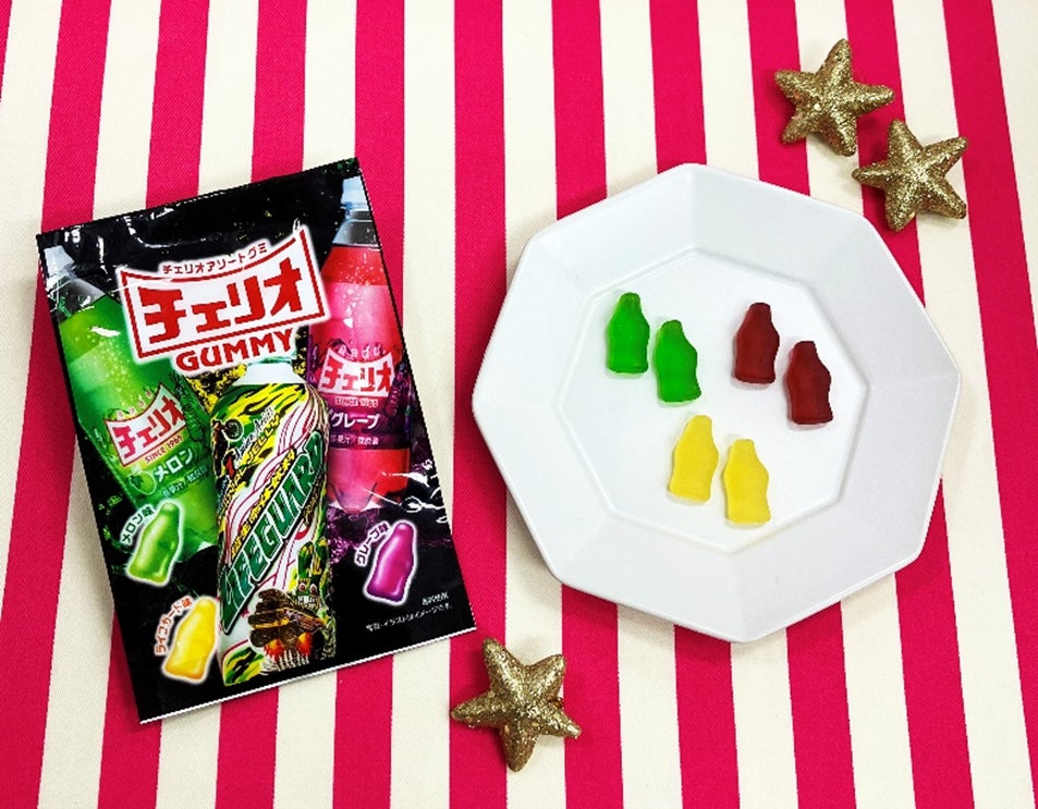 あのチェリオの人気ドリンクがグミになりました!3種類の味が楽しめる あのチェリオの人気ドリンクがグミになりました!3種類の味が楽しめる