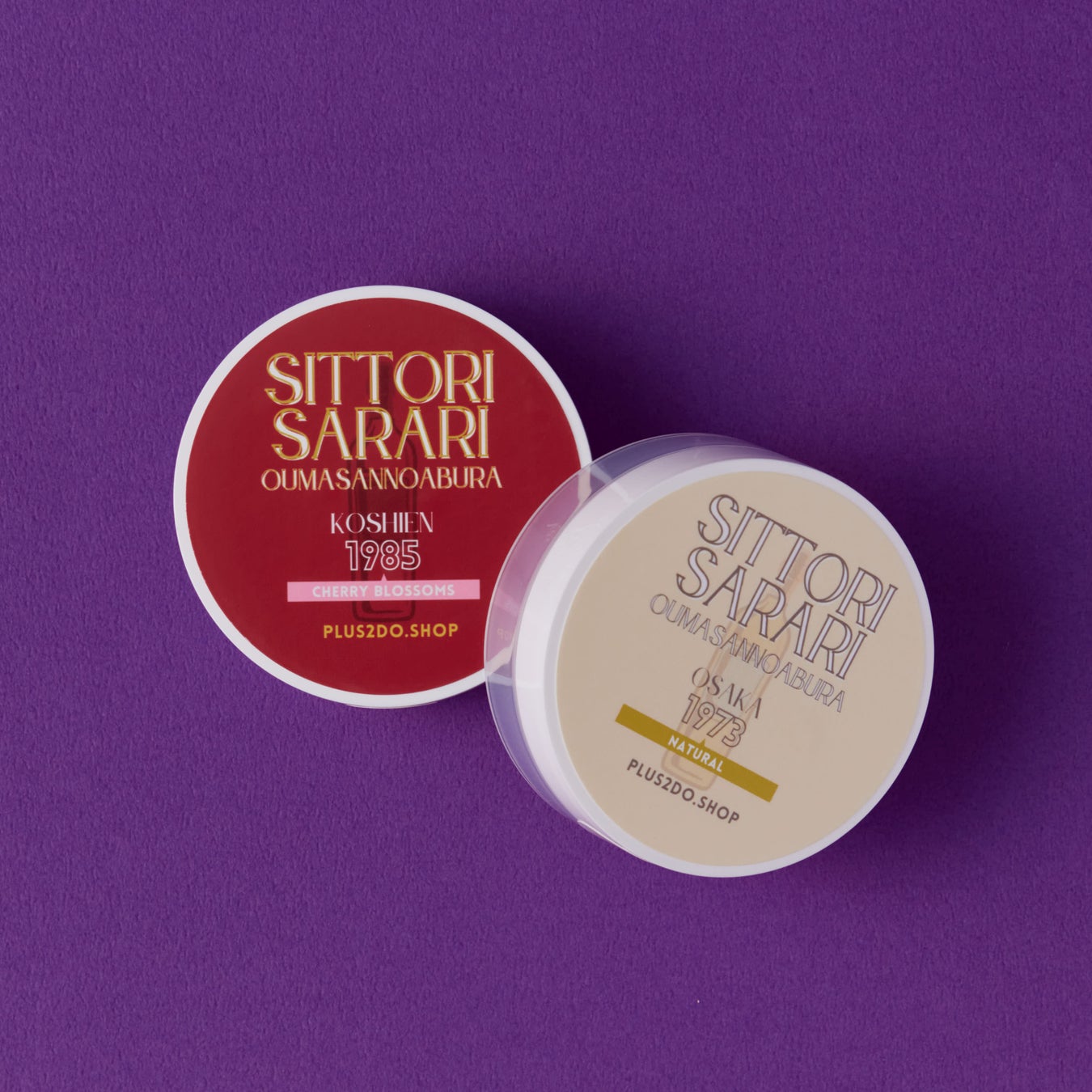 ワインをイメジした赤と白。