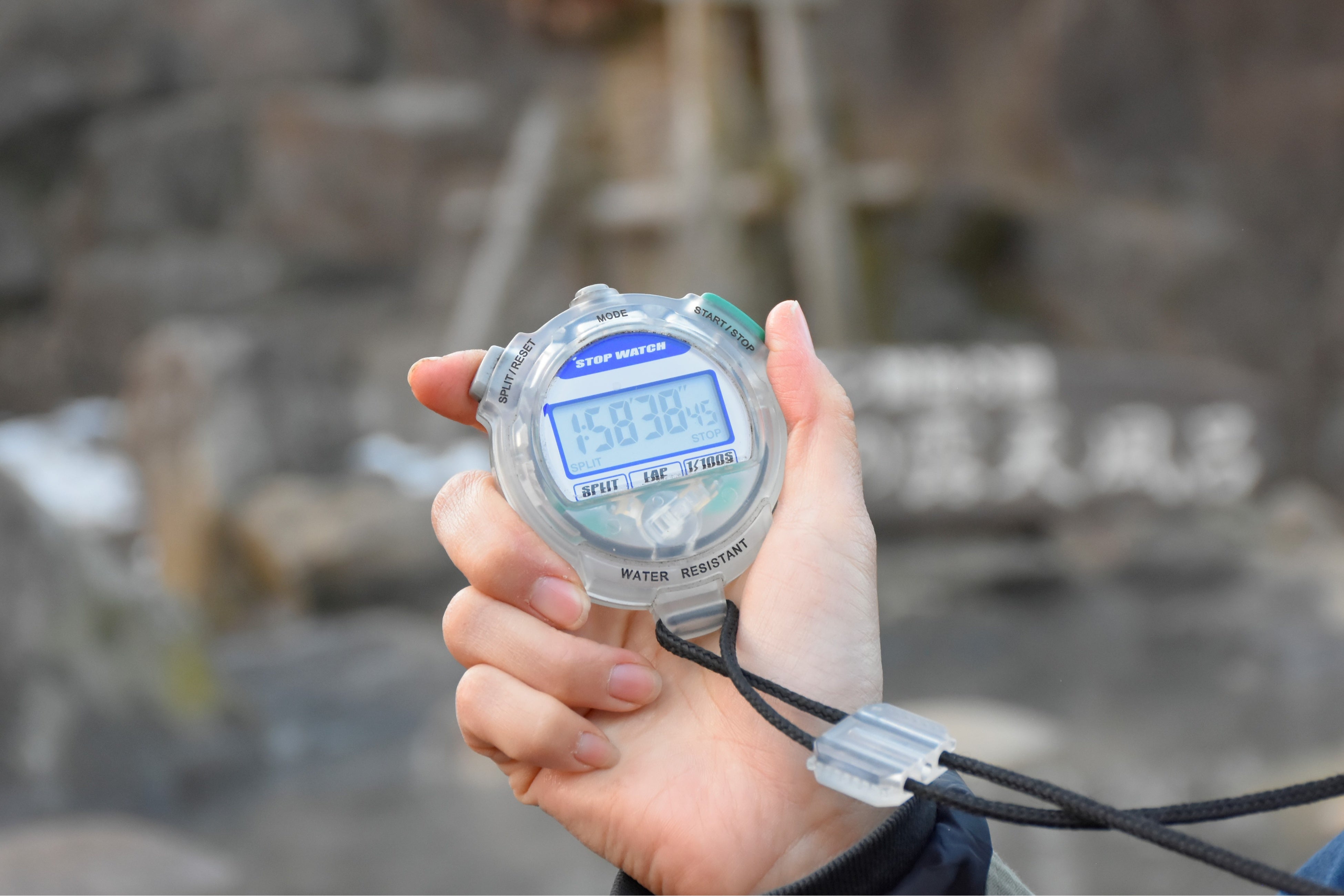 お風呂に入っている時間を計測