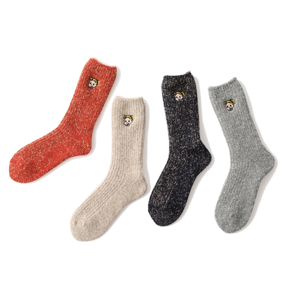masu × tabio  コラボ商品/ タビオ MASUがタビオ メンとコラボ、天使をモチーフにした総柄
