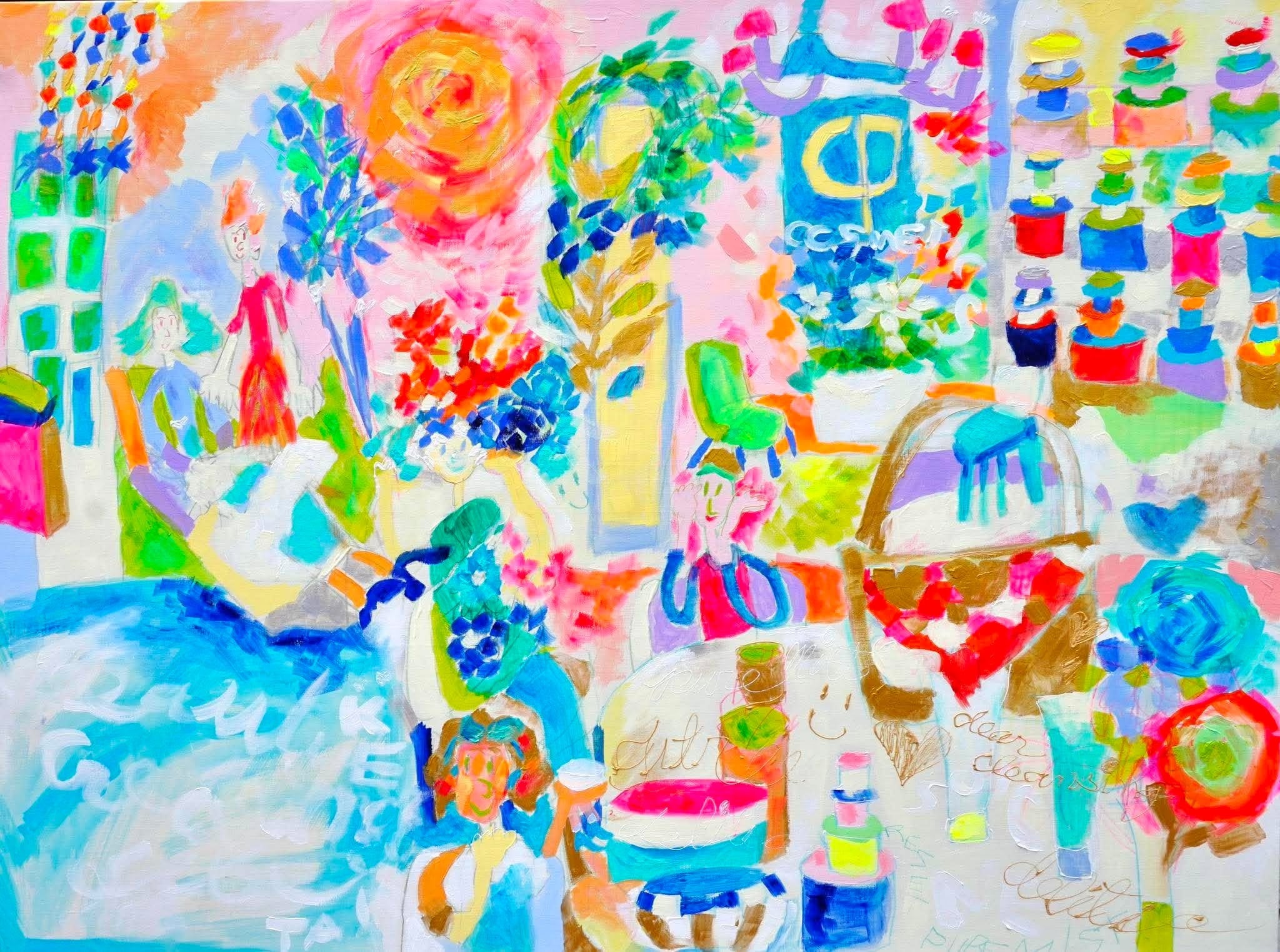 【CPコスメティクス】ヘラルボニー契約アーティスト・衣笠泰介氏によるオリジナル原画『Blooming Life!』の納品式を開催