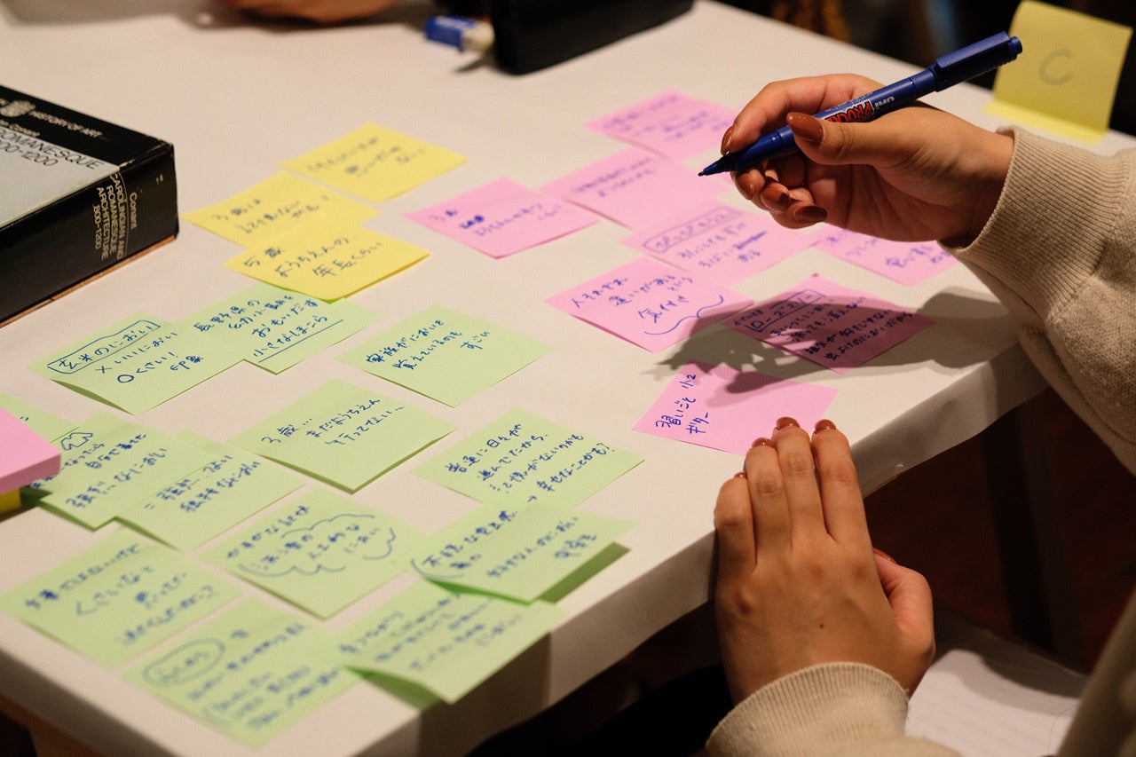 ワークショップの様子　2日目 撮影：工藤 葵　画像提供：東京都渋谷公園通りギャラリー