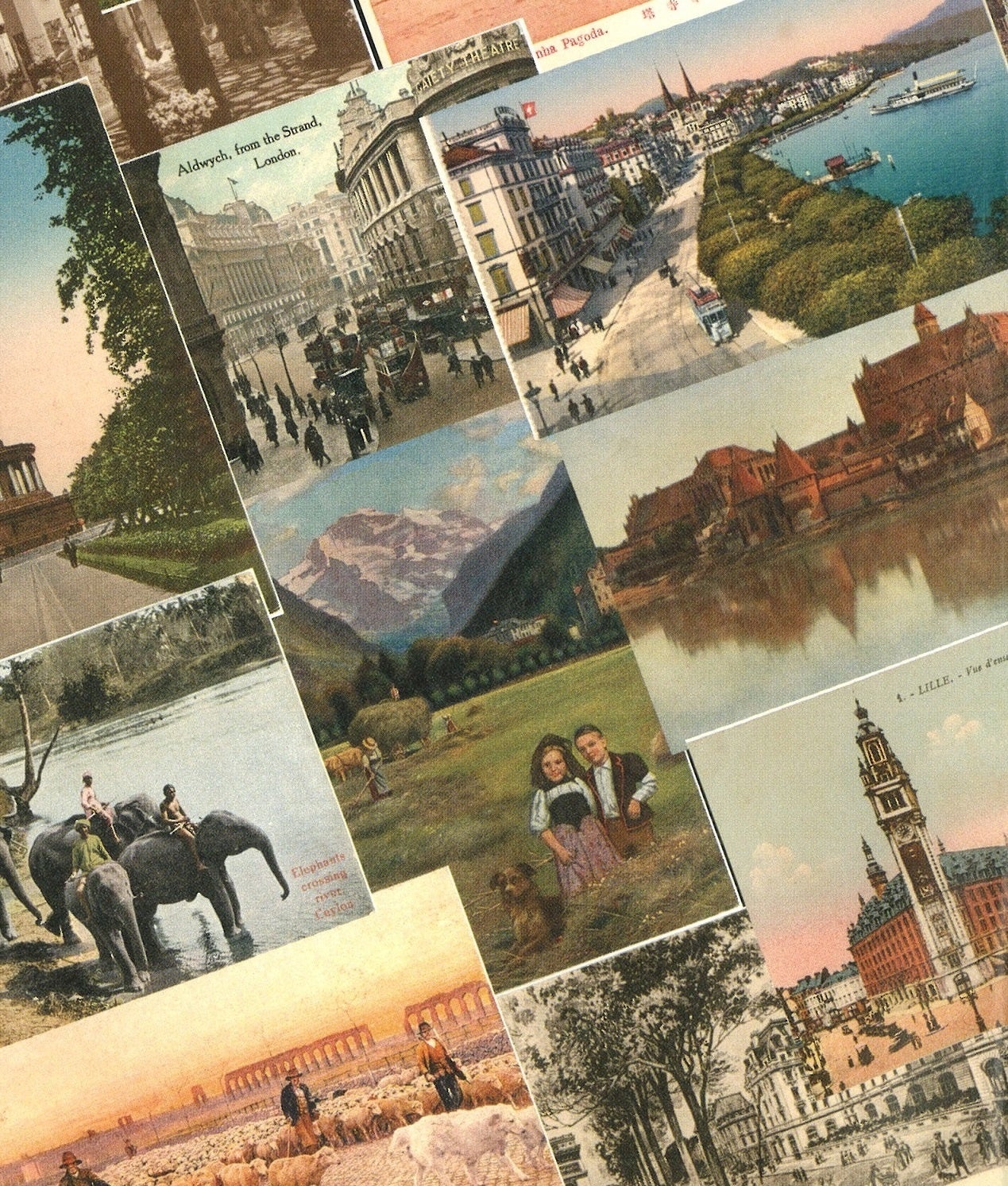 《朝香宮旧蔵絵葉書》東京都庭園美術館蔵