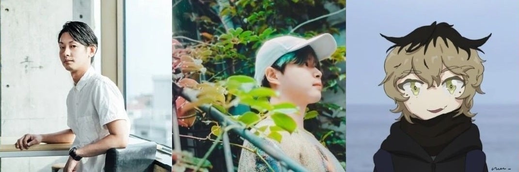 左から：浅見和彦、ゴッドスコーピオン、吉田山