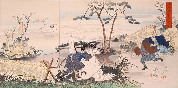 千代田之御表　鶴御成　楊洲周延／画　1897（明治30）年　東京都江戸東京博物館蔵