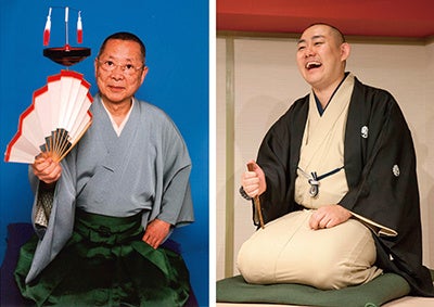 やなぎ南玉（曲独楽）・三笑亭夢丸（落語）