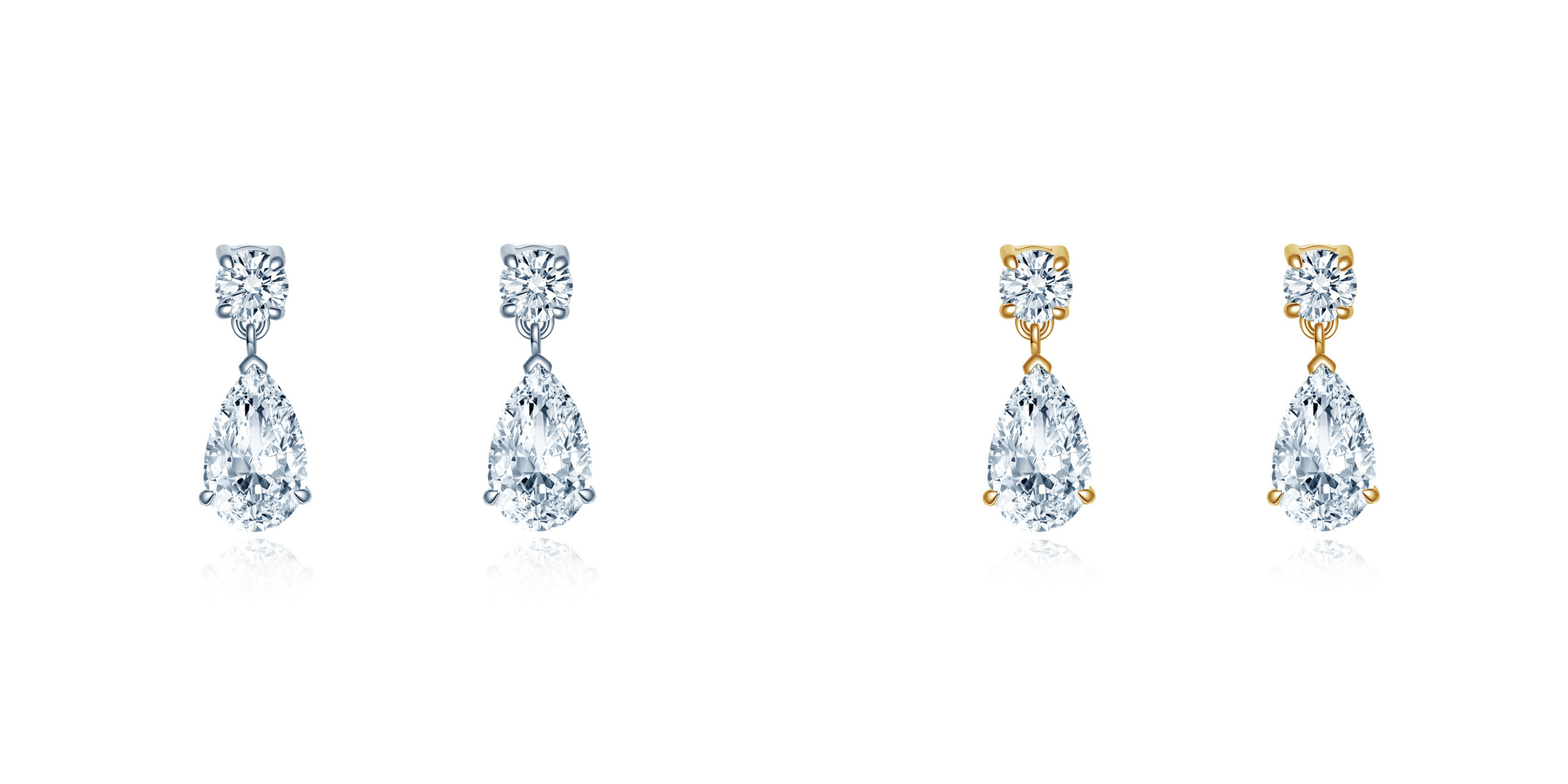 ER139WG,YG, 両耳合計2.4ct