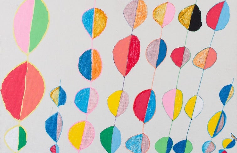 作品：「葉っぱ」 作家： 土屋 康一さん　 在籍：unico／はじまりの美術館（福島県）