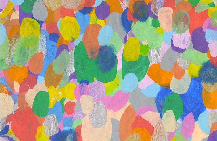 作品：「タムタムドット」 作家： 郁美さん　 在籍：多夢多夢舎中山工房（宮城県）