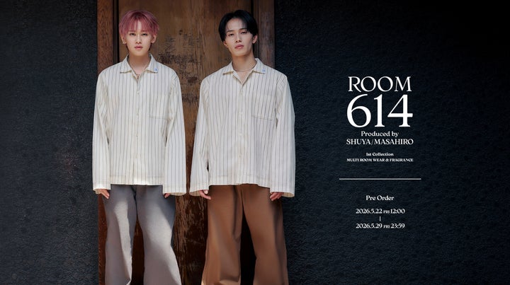 超特急・シューヤ&マサヒロが手がけるブランド「ROOM614」が誕生 超特急・シューヤ&マサヒロが手がけるブランド「ROOM614」が誕生