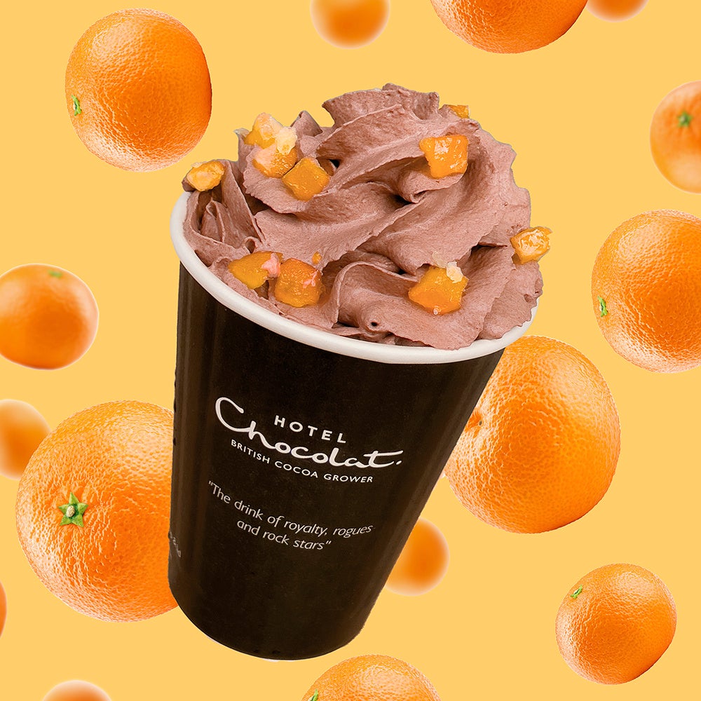 『みかん ホットショコラ』 レギュラーサイズ：￥600（税込） 