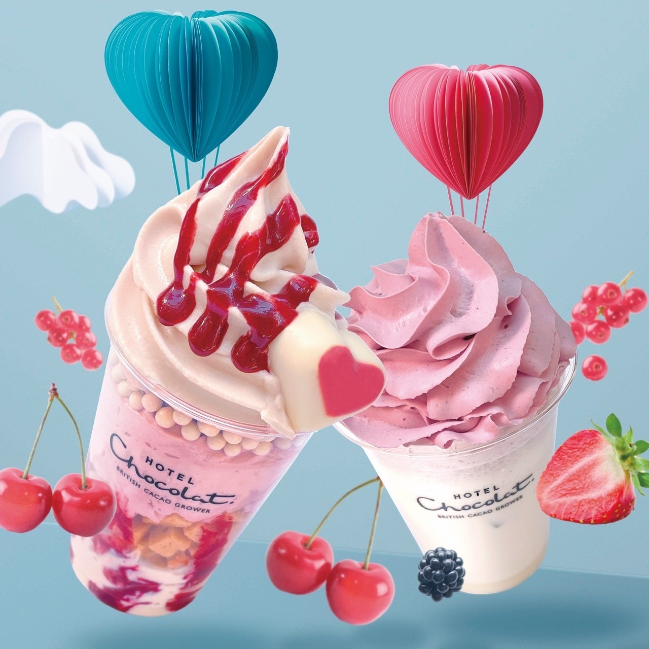 （左）『バニラルージュサンデー』 ￥900（税込） （右）『バニラルージュチョック』 レギュラーサイズ￥650（税込）