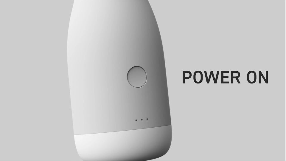 ボタンを押して加熱開始