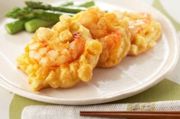 海老とコーンの天ぷら