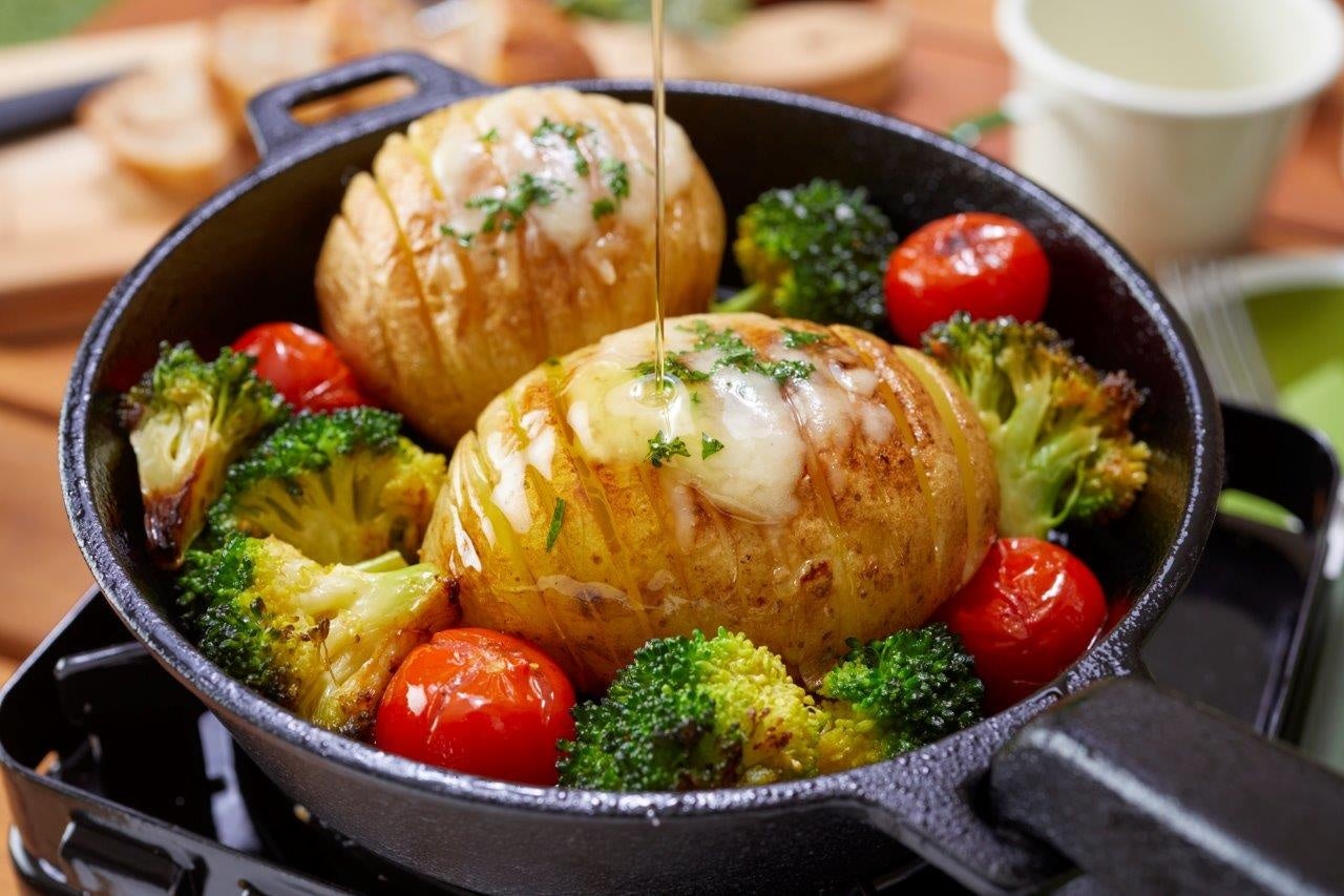 オリーブオイルでハッセルバックポテト