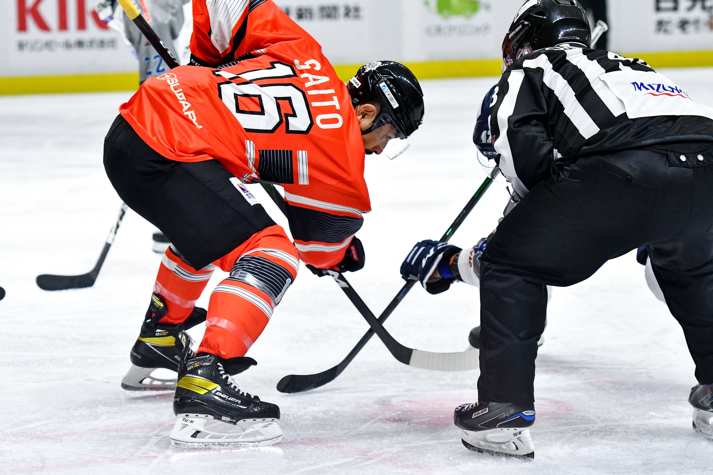 H.C.栃木日光アイスバックス #１６　齋藤　哲也　2019-2020選手実着AWAYオーセンティックユニフォーム （優勝記念ワッペン付き） 2022-23シーズン 契約更新のお知らせ齋藤哲也選手兼任アシスタント