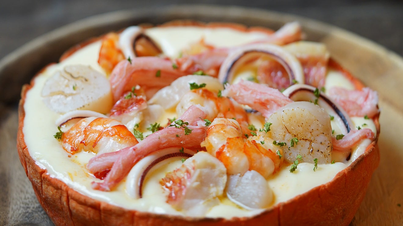 シーフードカレーシカゴピザ