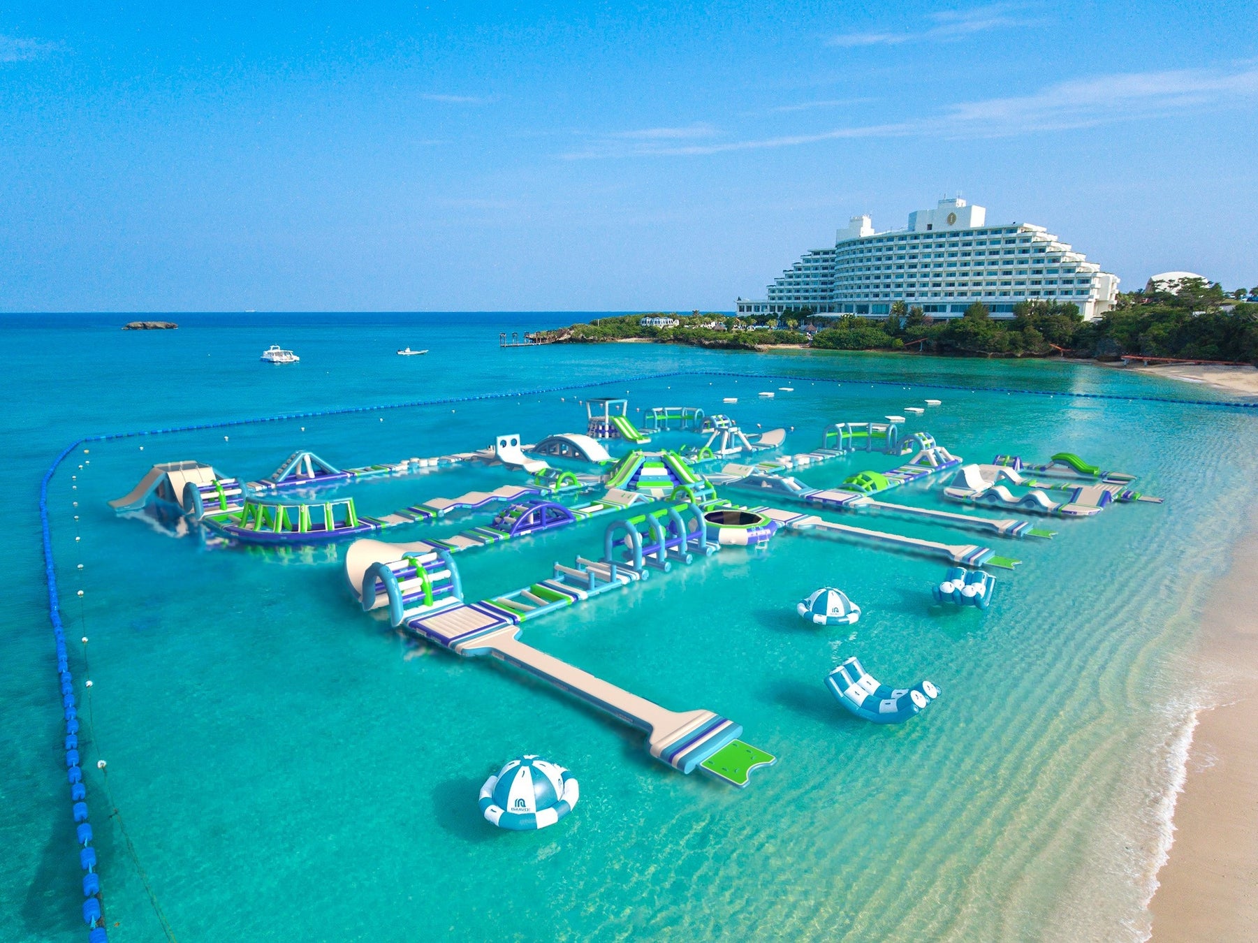 日本最大級の海上アスレチック 万座オーシャンパーク が7月1日にリニューアルopen Anaインターコンチネンタル万座ビーチリゾートのプレスリリース 日本最大級の海上アスレチック 万座オーシャンパーク が7月1日にリニューアルopen Anaインターコンチネンタル万座ビーチリゾートのプレスリリース