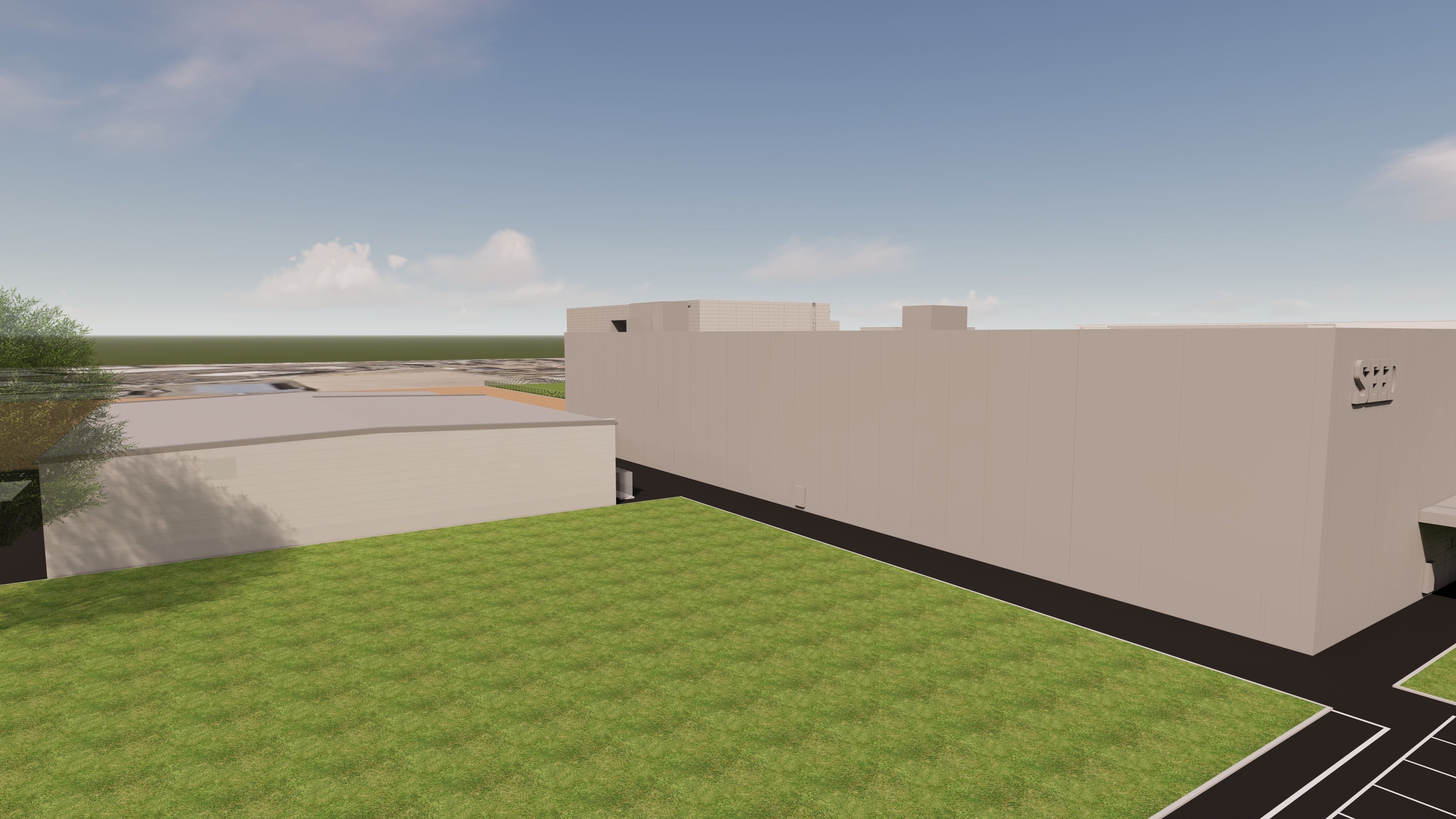 左：２号棟別館　右：２号棟