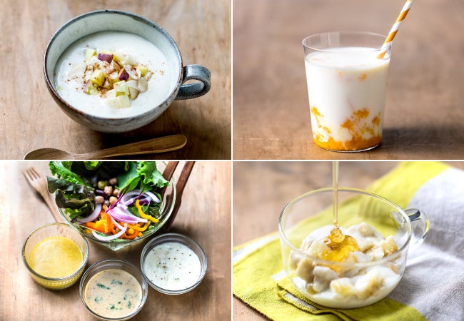 粉ヨーグルトは、ヨーグルトとして。ラッシーにも。手づくりドレッシングの材料にも！